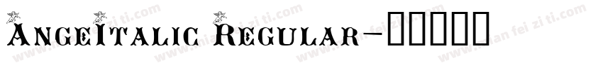 AngeItalic Regular字体转换